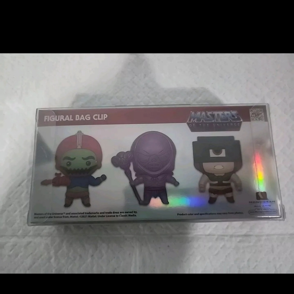 MOTU Masters Of The Universe Figural bag clip Trap Jaw- Skeletor - Tri-Klops -